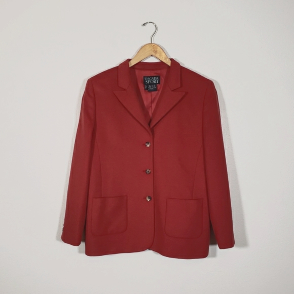 Vintage Escada Angora Wool Blazer
